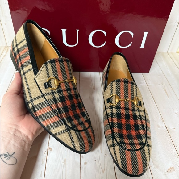 Gucci Jordaan Tartan Jordaan Wool Loafer - Picture 7 of 14